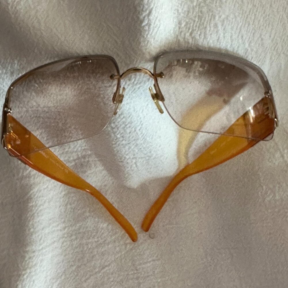 Vintage Interlocking Chanel Square Sunglasses - image 6